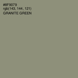 #8F9079 - Granite Green Color Image